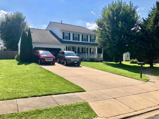 The house after yard work.