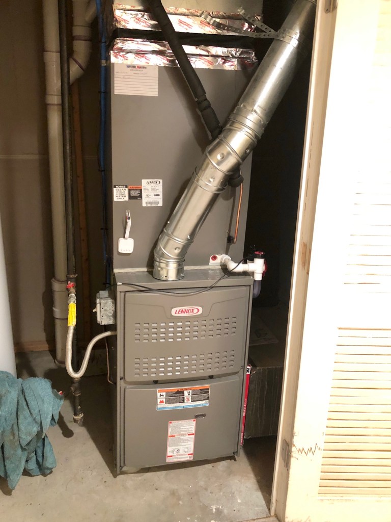 Lennox Coil and Furnace after install.