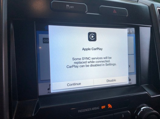 CarPlay Prompt Screen