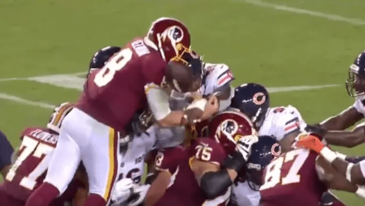 Case Keenum Fumbling against the Bears