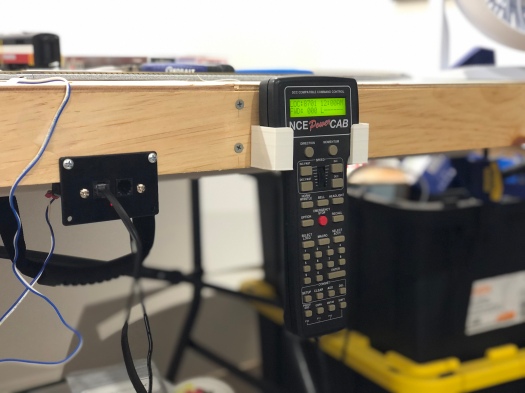 Functional Print of NCE PowerCab bracket in Use
