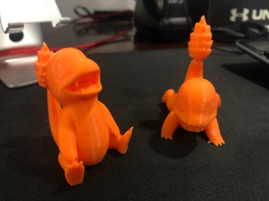 Results of Ender 3 with BLTouch Print of Charmander models